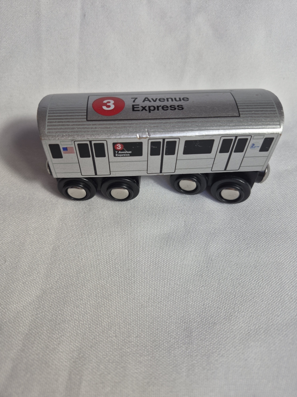 Munipals MP01-1103 Wooden Subway 3 Train New York City MTA 7 Avenue Express R62